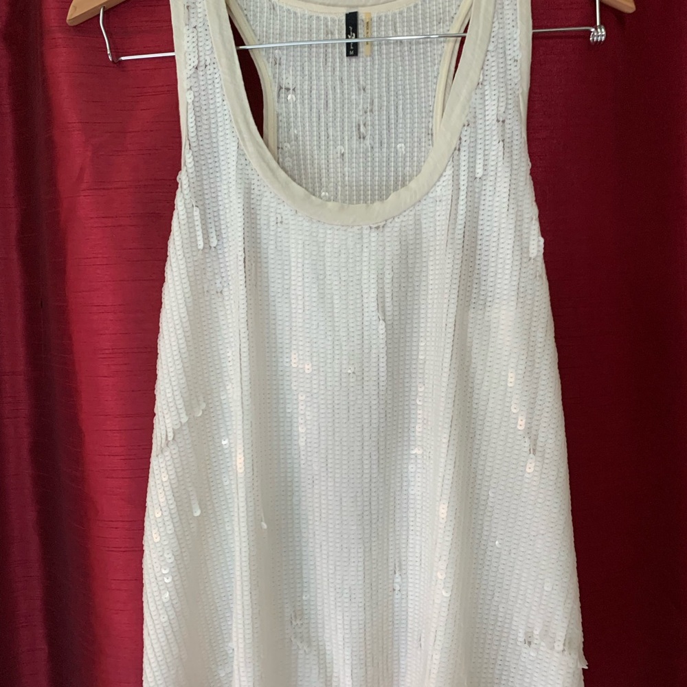 7 For All Mankind Sequined Tank